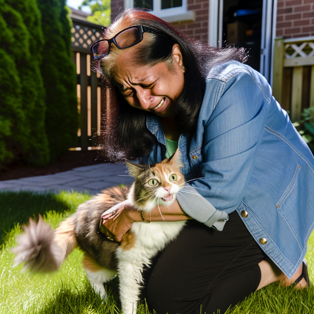 Cat reunited with owner after one year missing