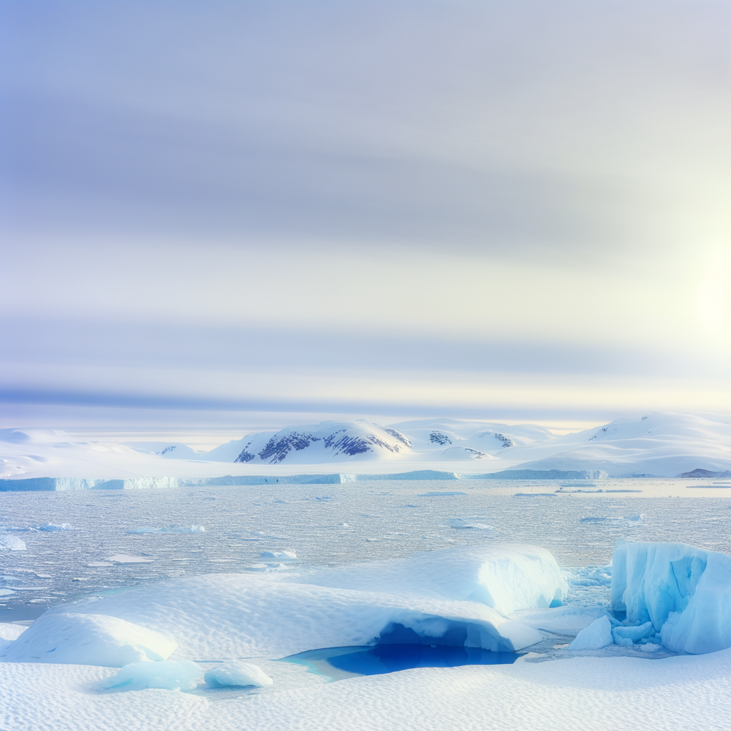 Melting ice sheets in polar regions