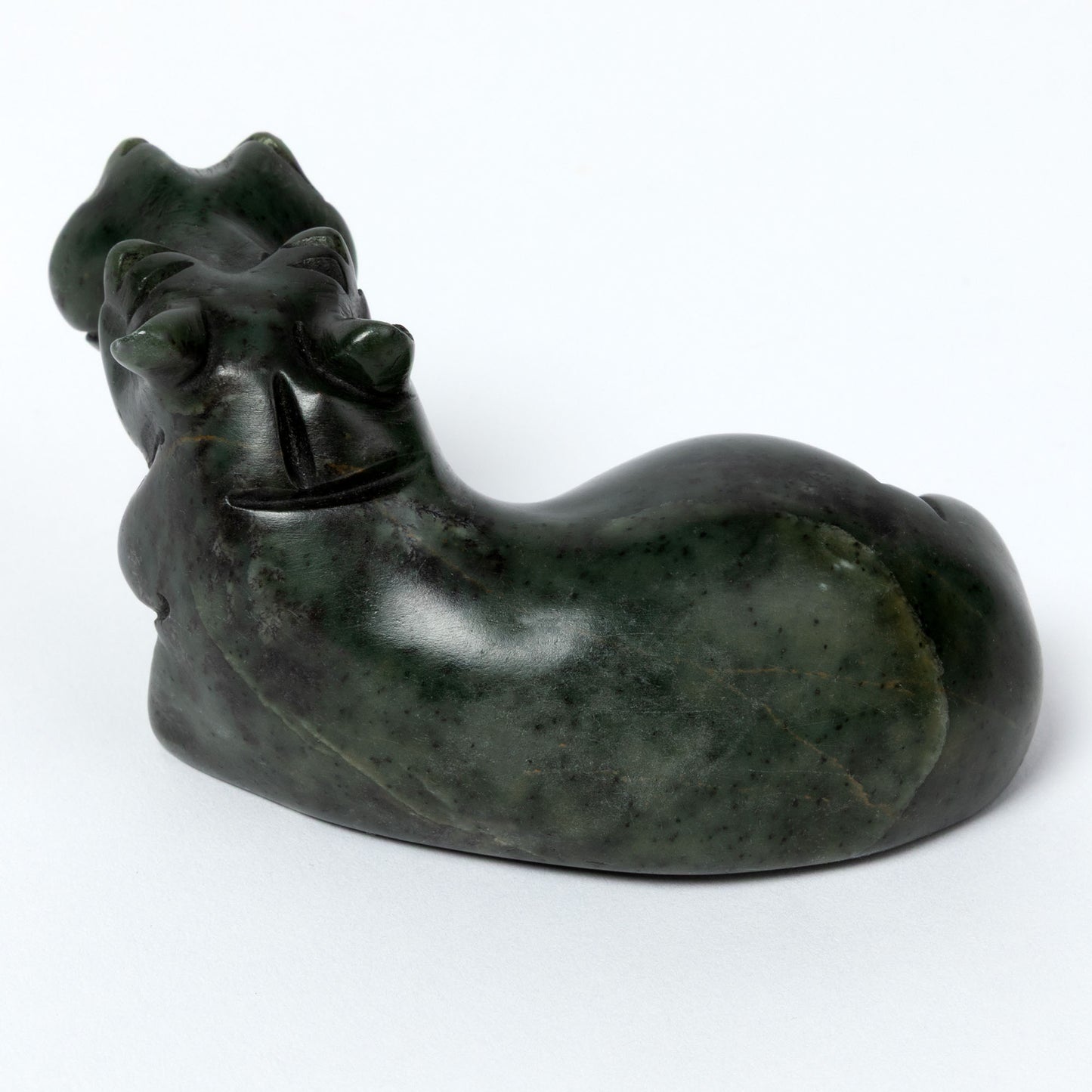 Hand-Carved Serpentine Stone Wildlife Figurine
