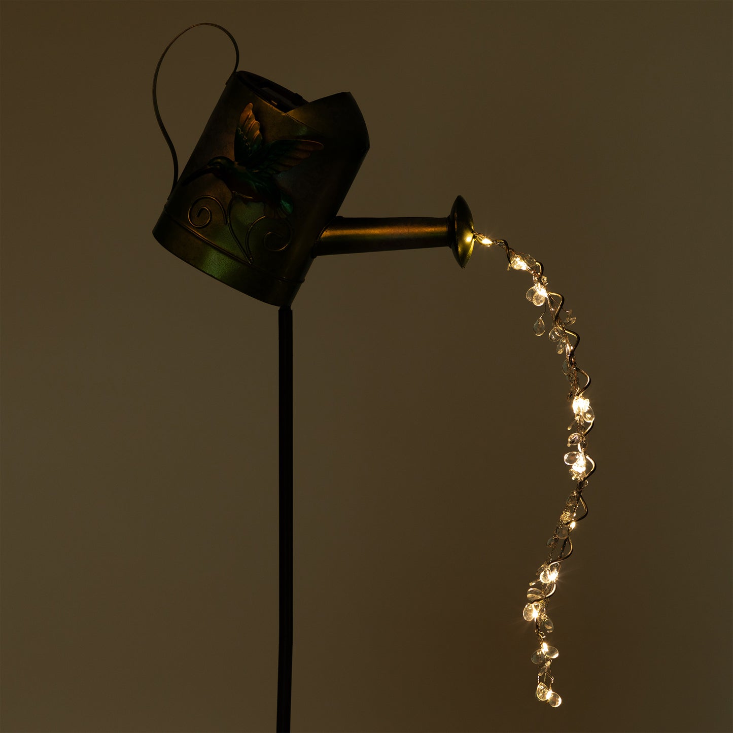 Watering Can Solar Garden Stake