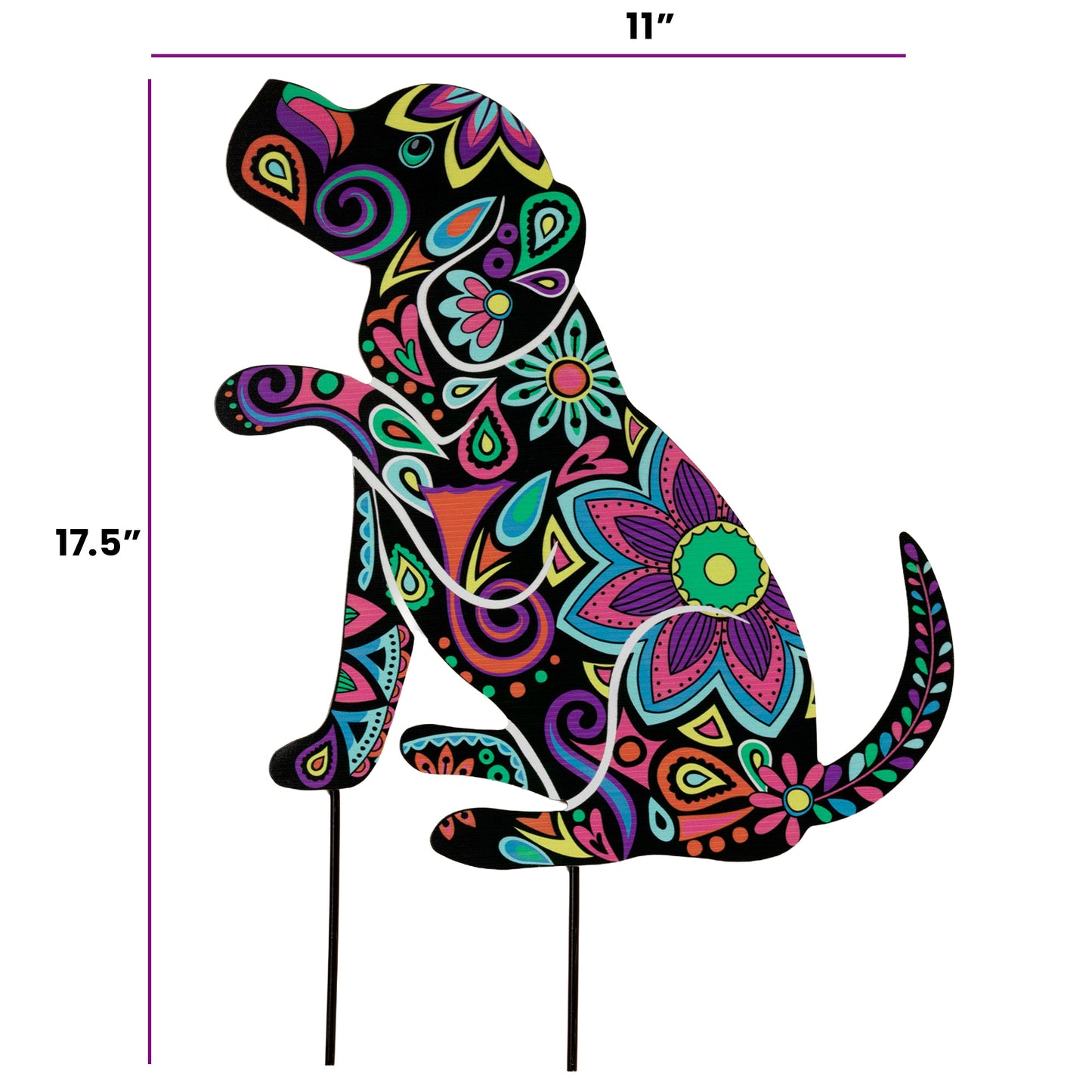 Forever Love Silhouette Garden Stake