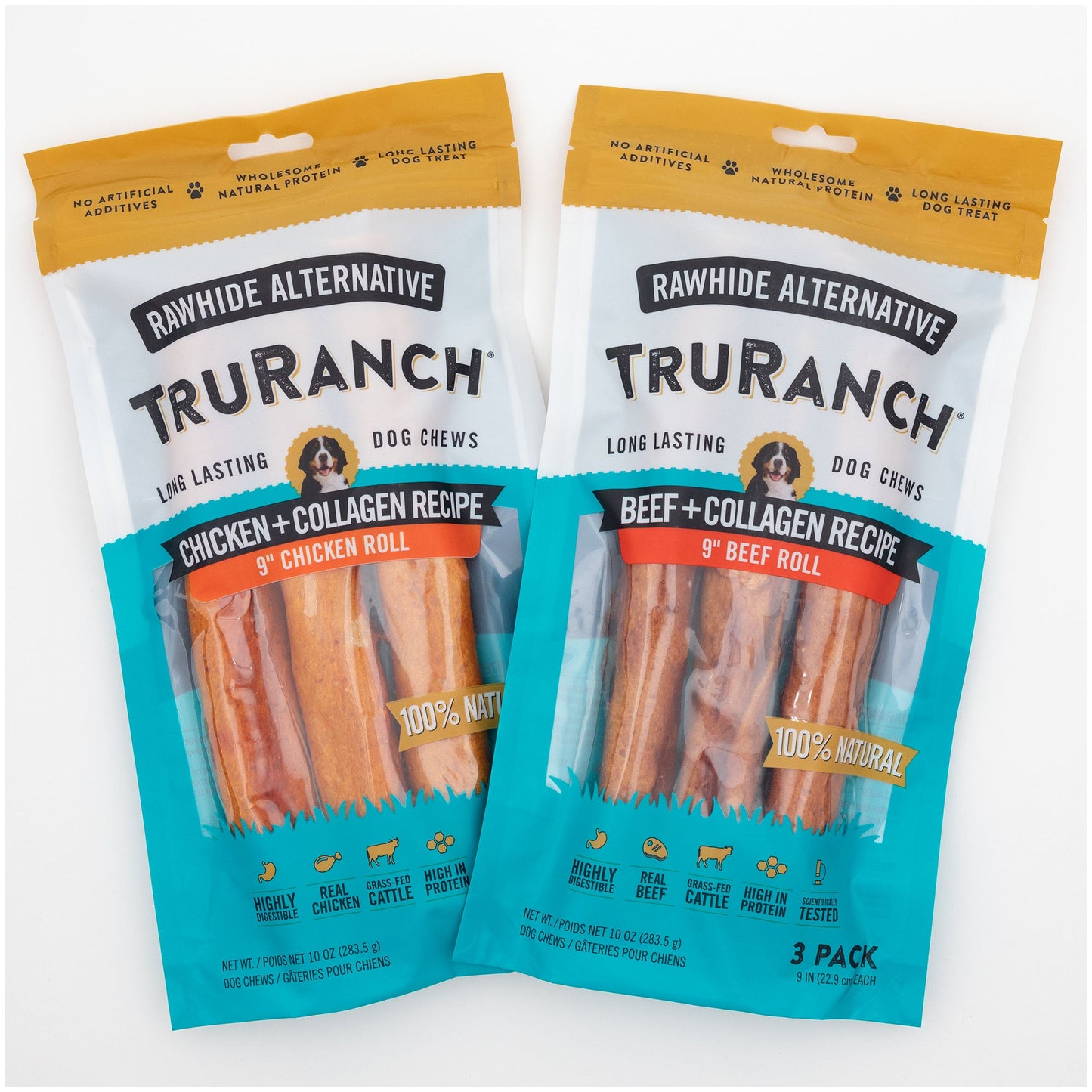 TruRanch® 9-inch Collagen Roll - 3 Pack