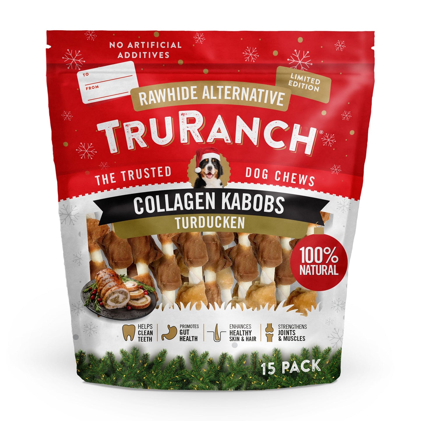 TruRanch® Collagen Turkey Duck Chicken Kabob Dog Chews