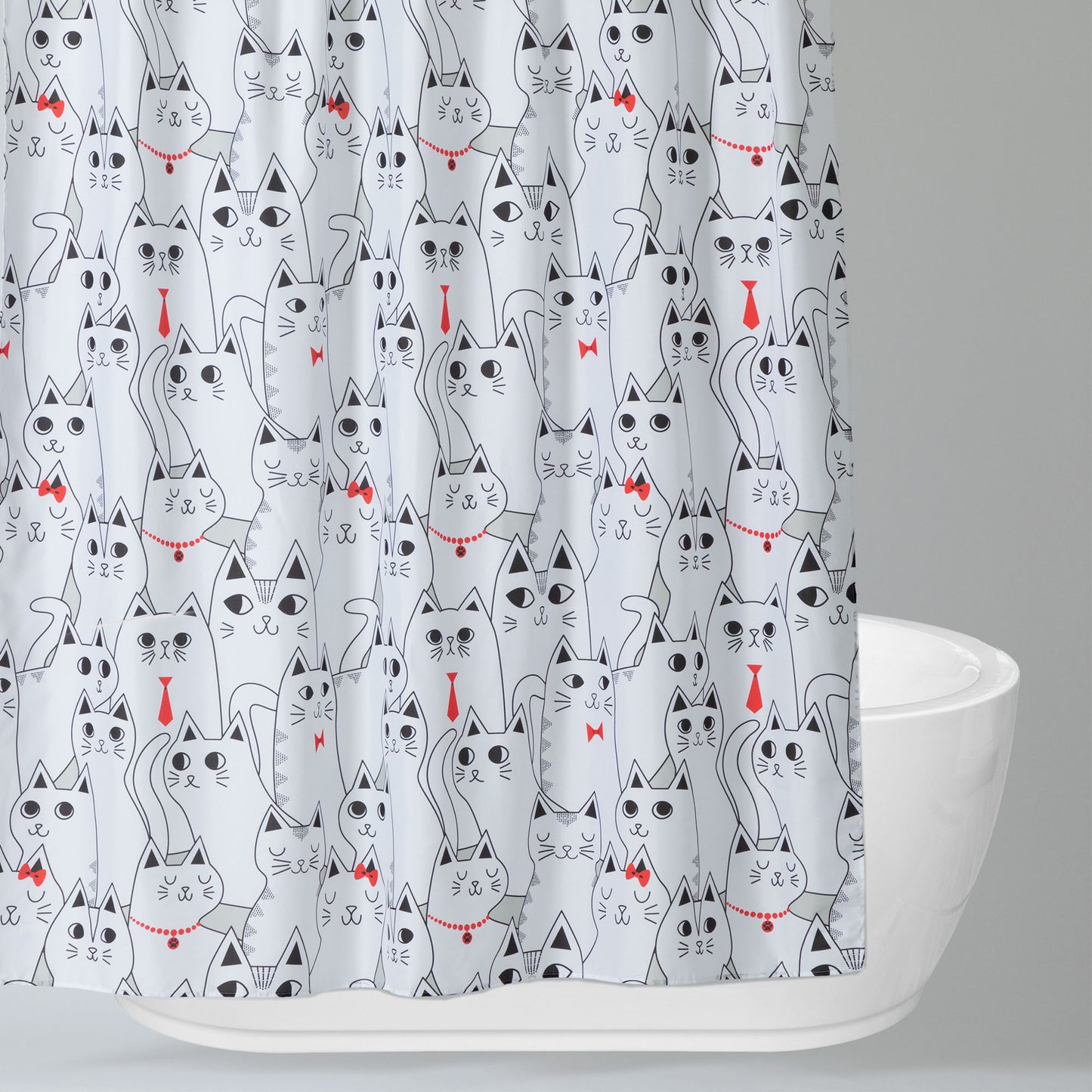 Pawsitively Pretty Shower Curtain with 12 Hooks