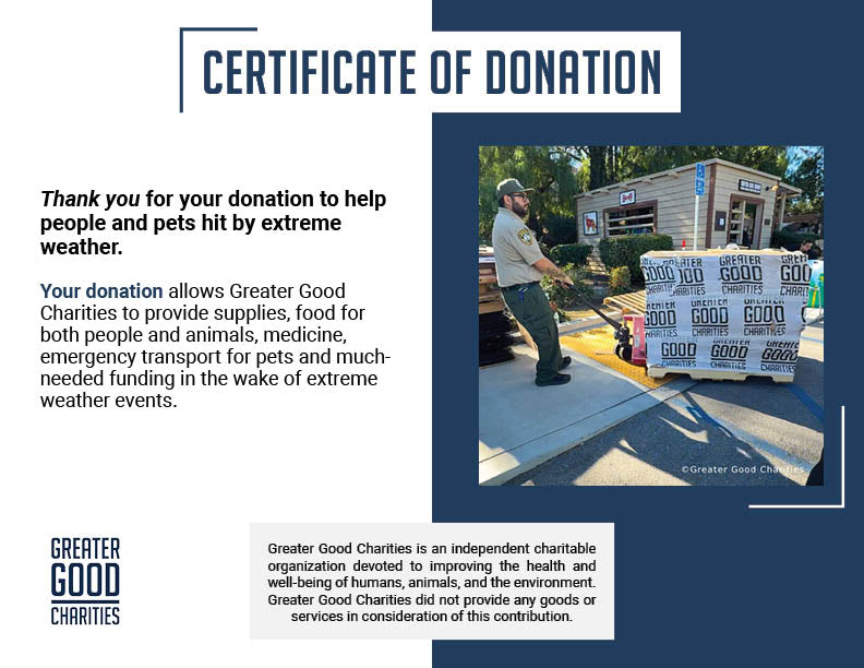 Send Aid to Communities Affected by Severe Weather and Natural Disasters