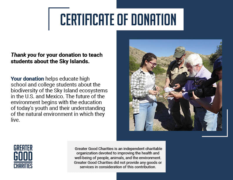 Teach Students about the Sky Islands