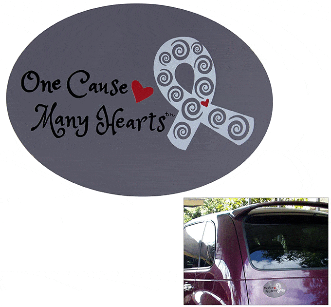 One Cause Many Hearts™ Diabetes Awareness Car Magnet