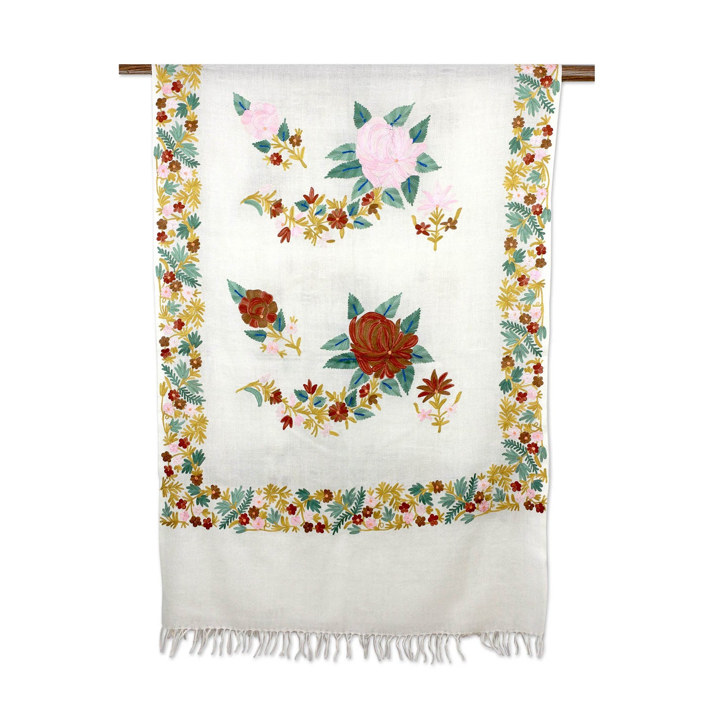 Floral Daydream Wool Shawl