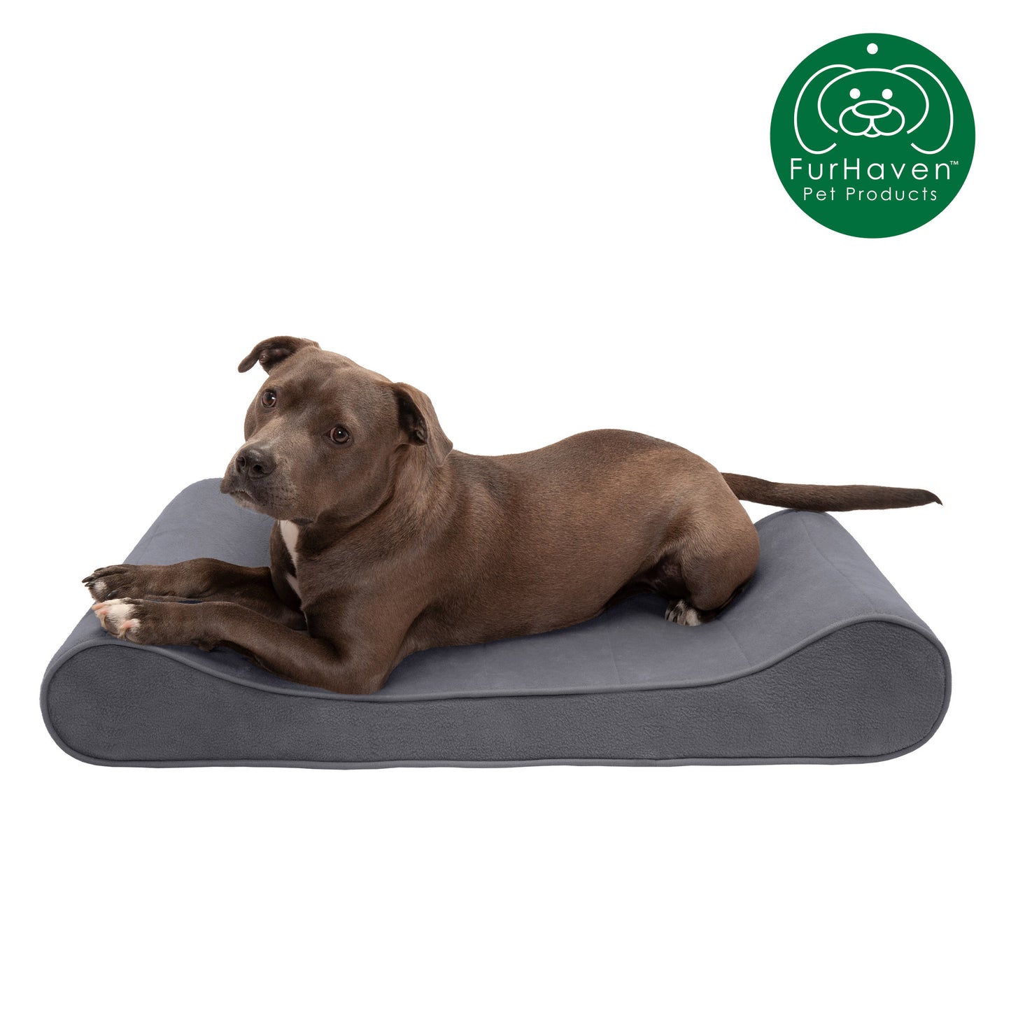 Orthopedic Microvelvet Luxe Lounger Pet Bed