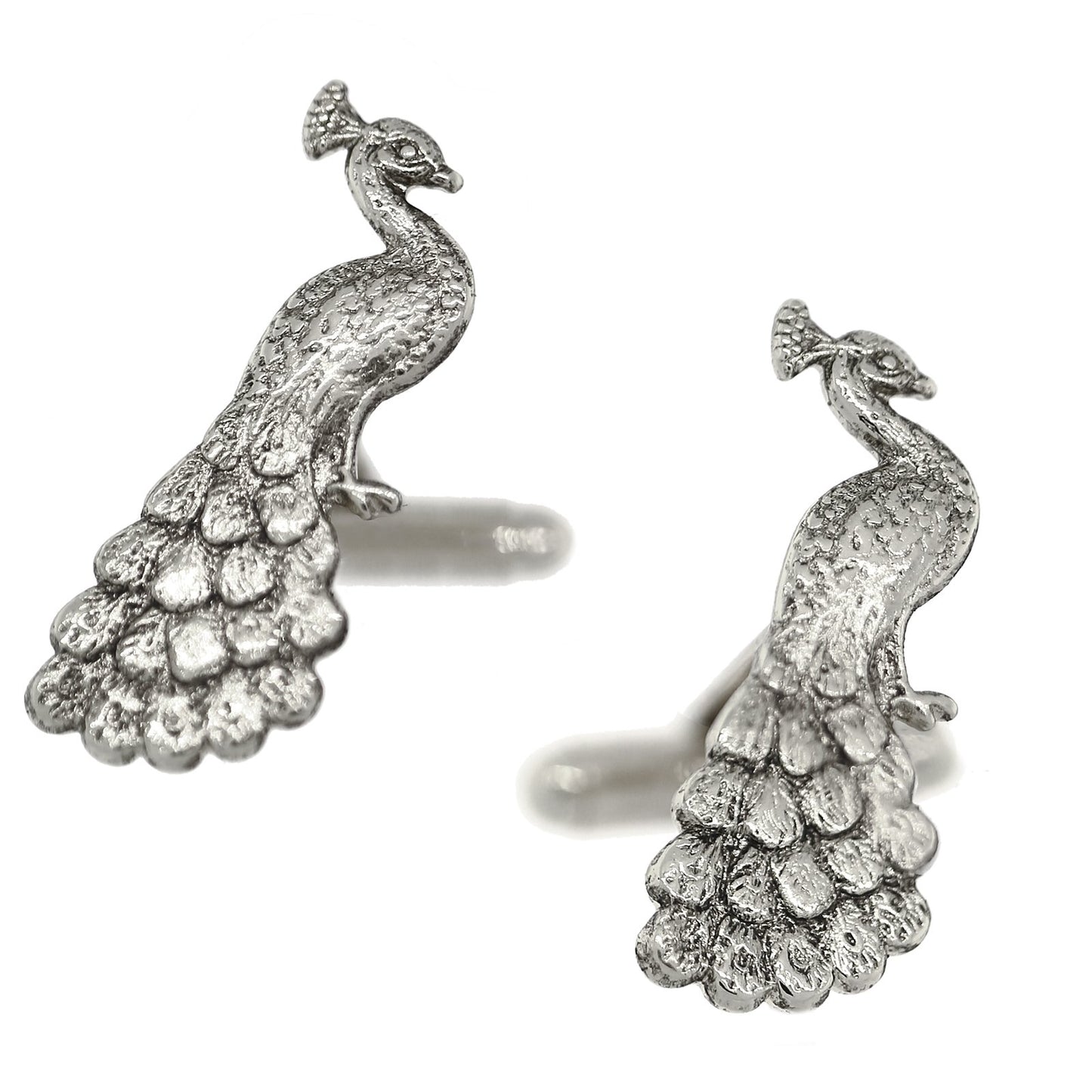 1928 Jewelry® Silver-Tone Peacock Cufflinks