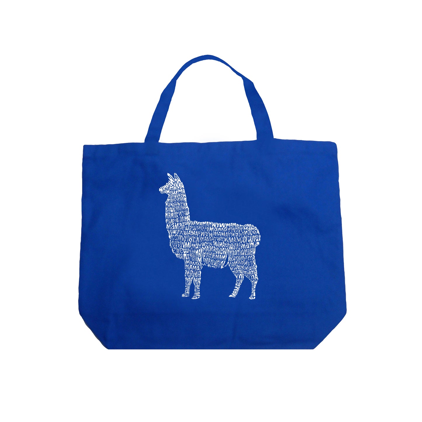 Llama Mama - Large Word Art Tote Bag