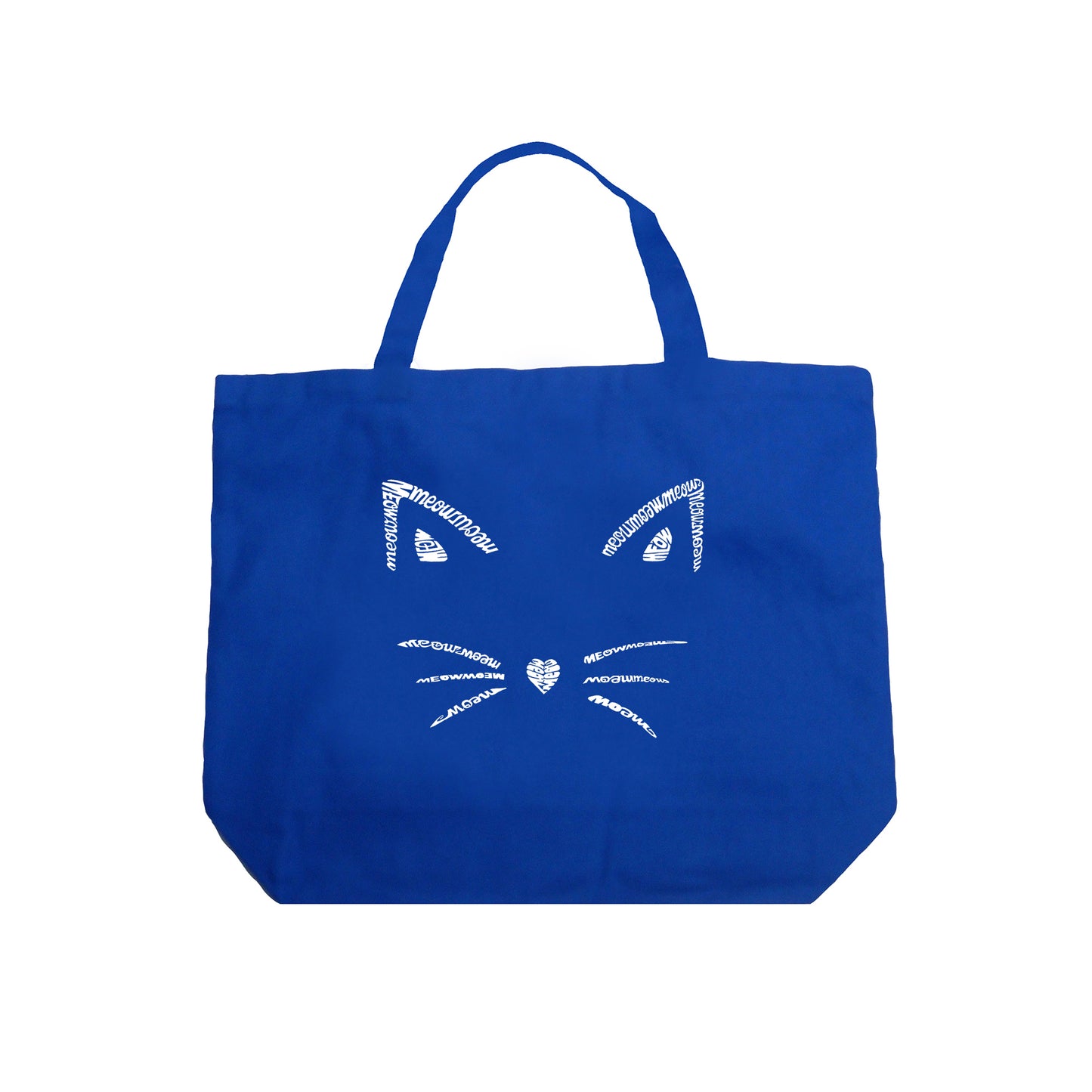 Whiskers - Large Word Art Tote Bag