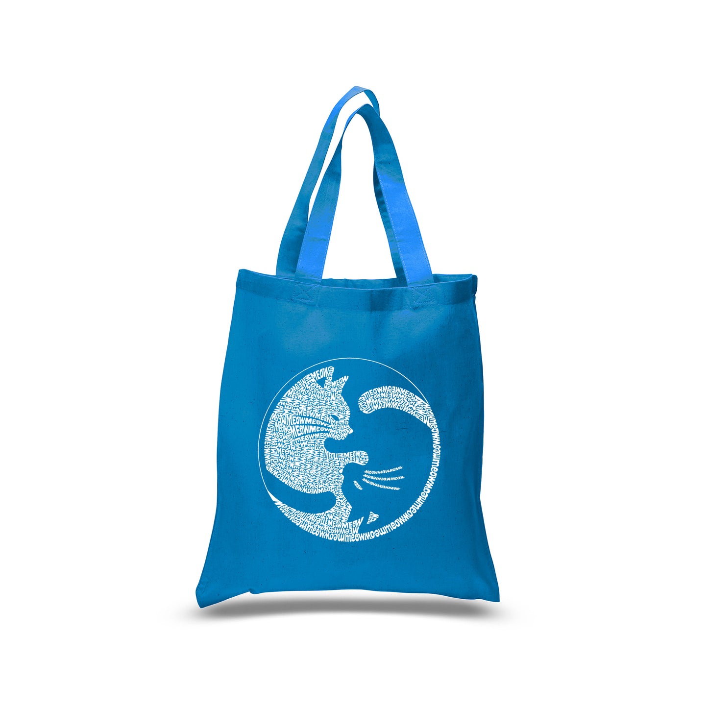 Yin Yang Cat - Small Word Art Tote Bag