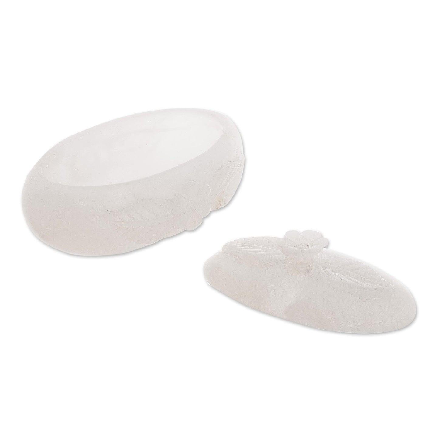 Edelweiss Floral Stone Decorative Box