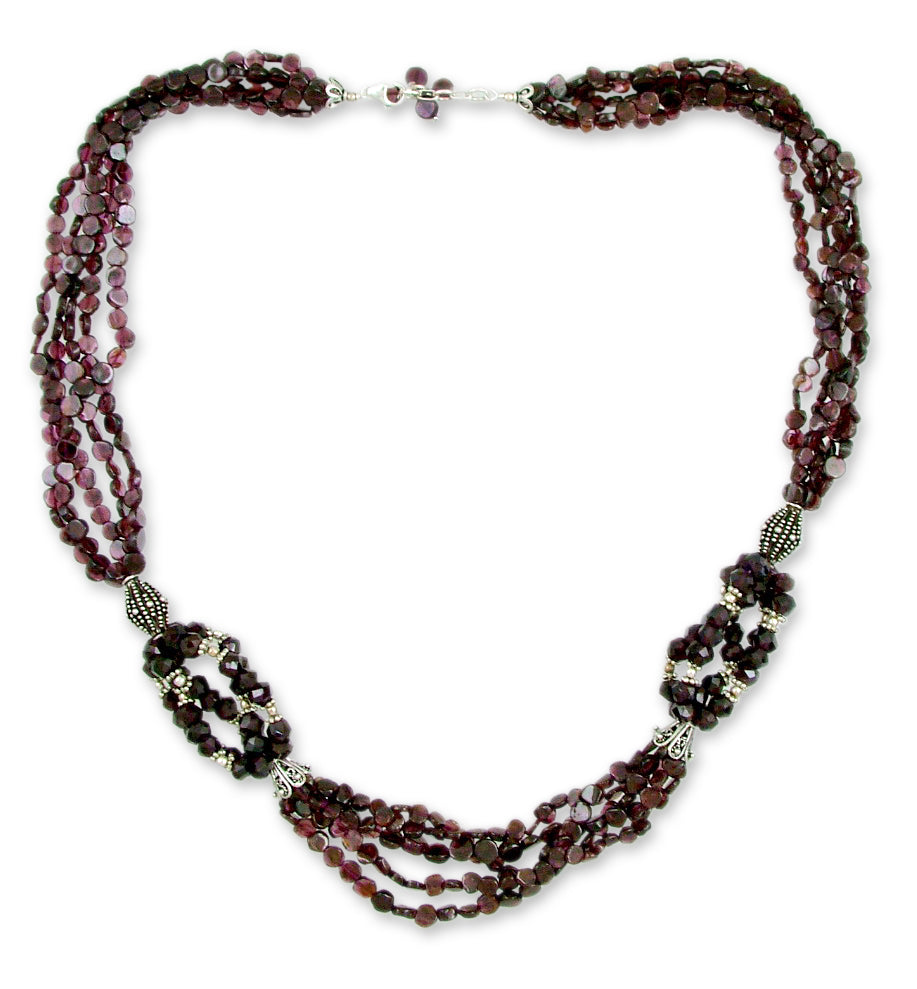 Scarlet Desire Garnet Necklace