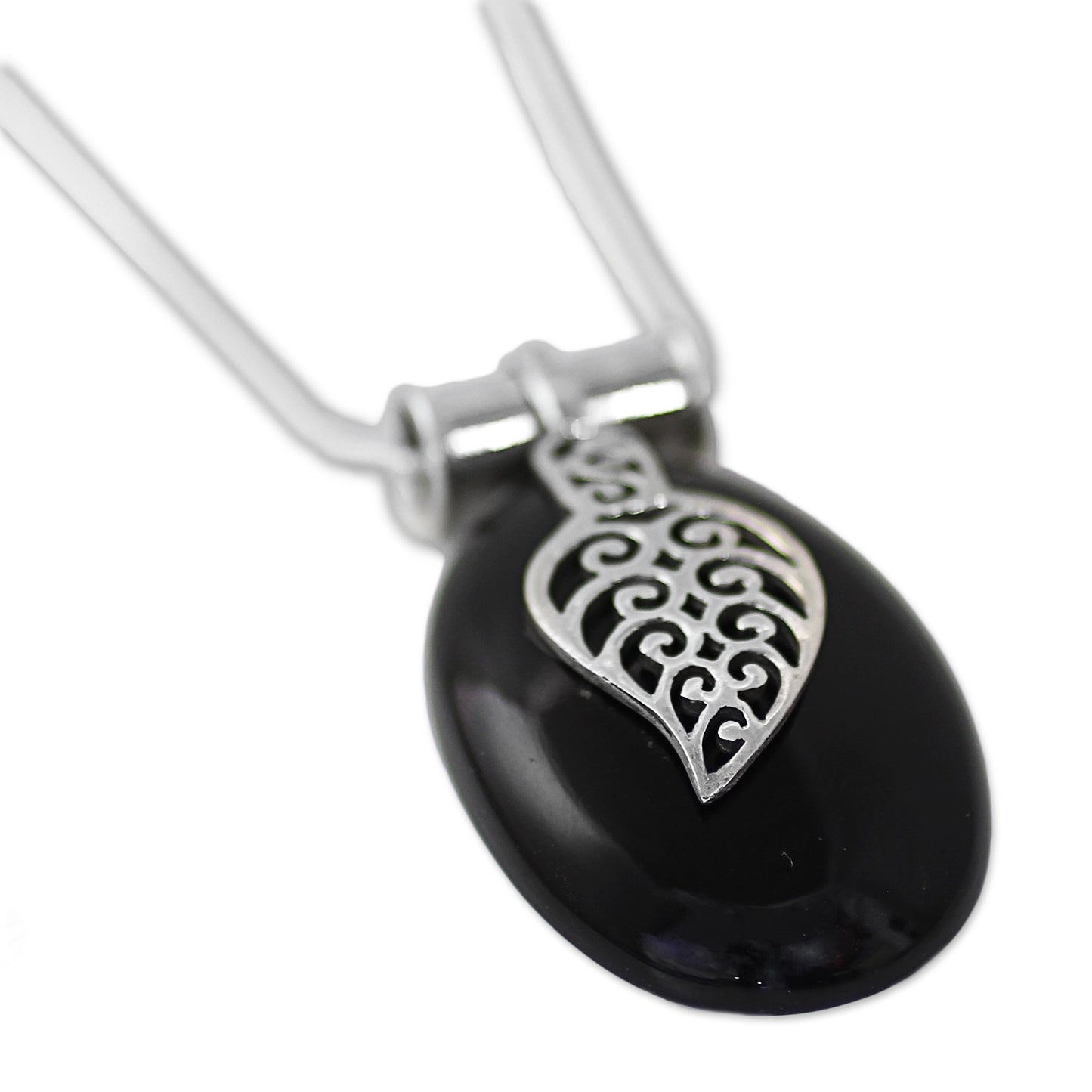 Goddess of the Night Onyx pendant necklace