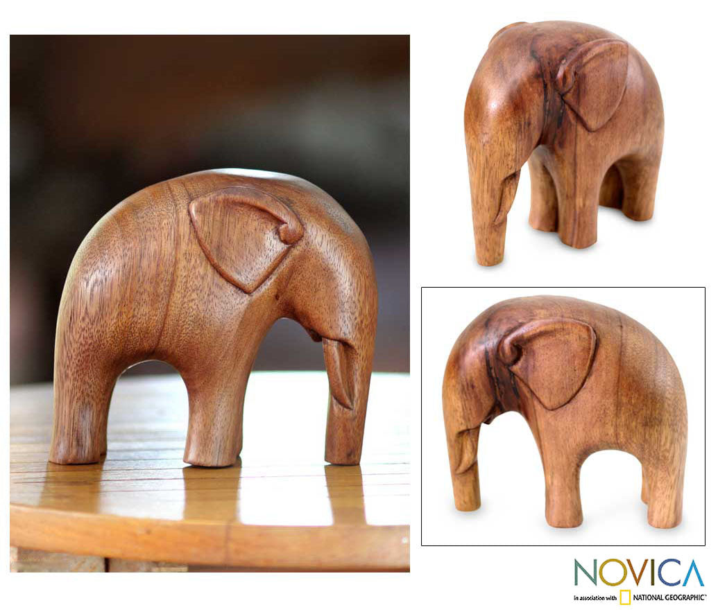 Elephant Wood buy Sculpture