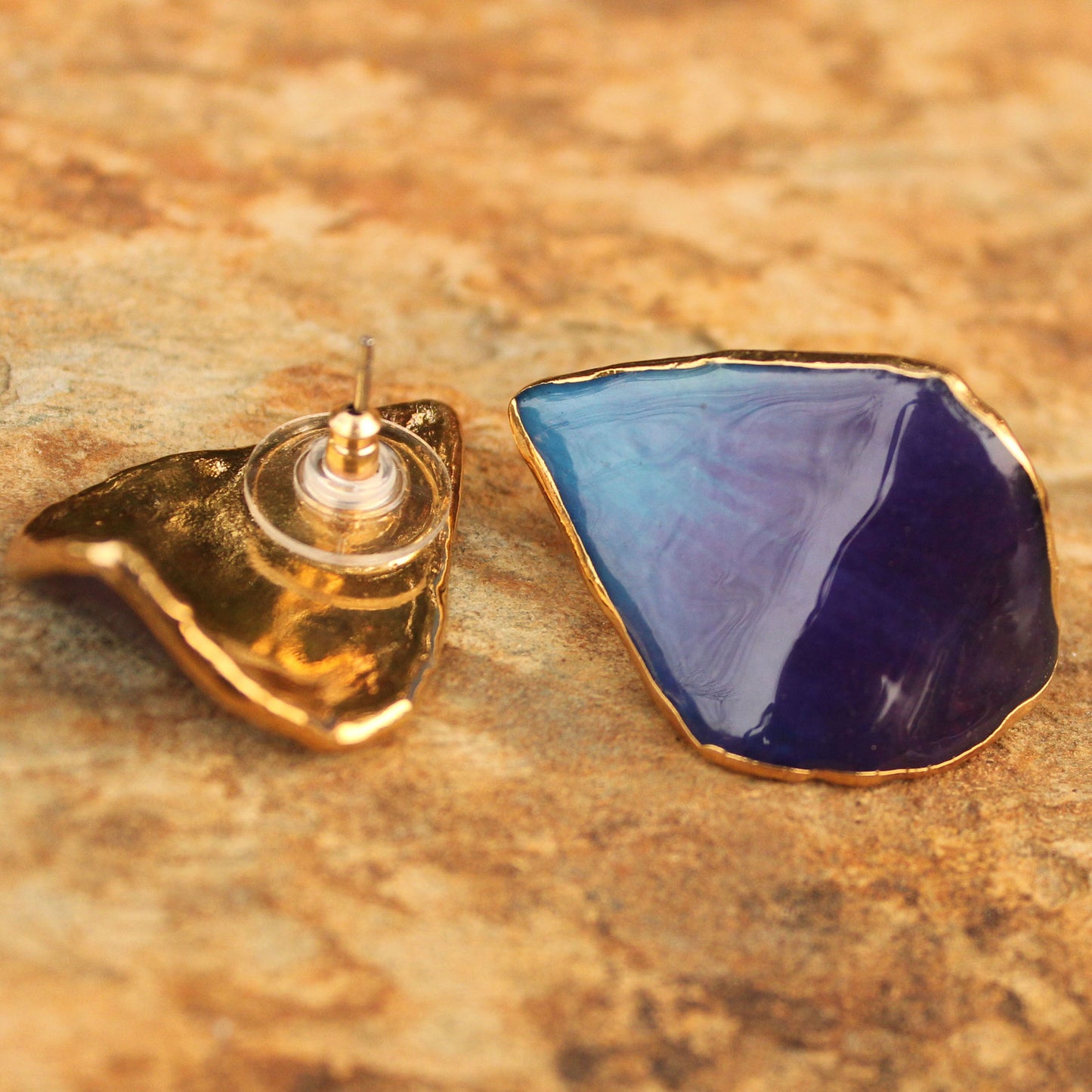 Chiang Mai Sky Natural Orchid Petal Earrings