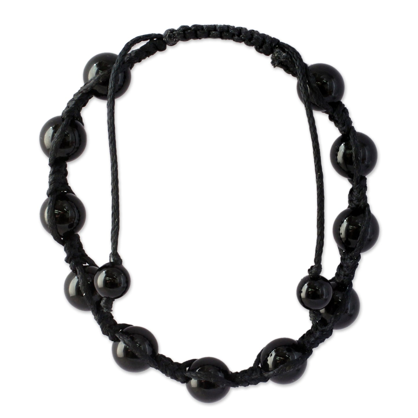 Oneness Black Onyx Shambhala Bracelet