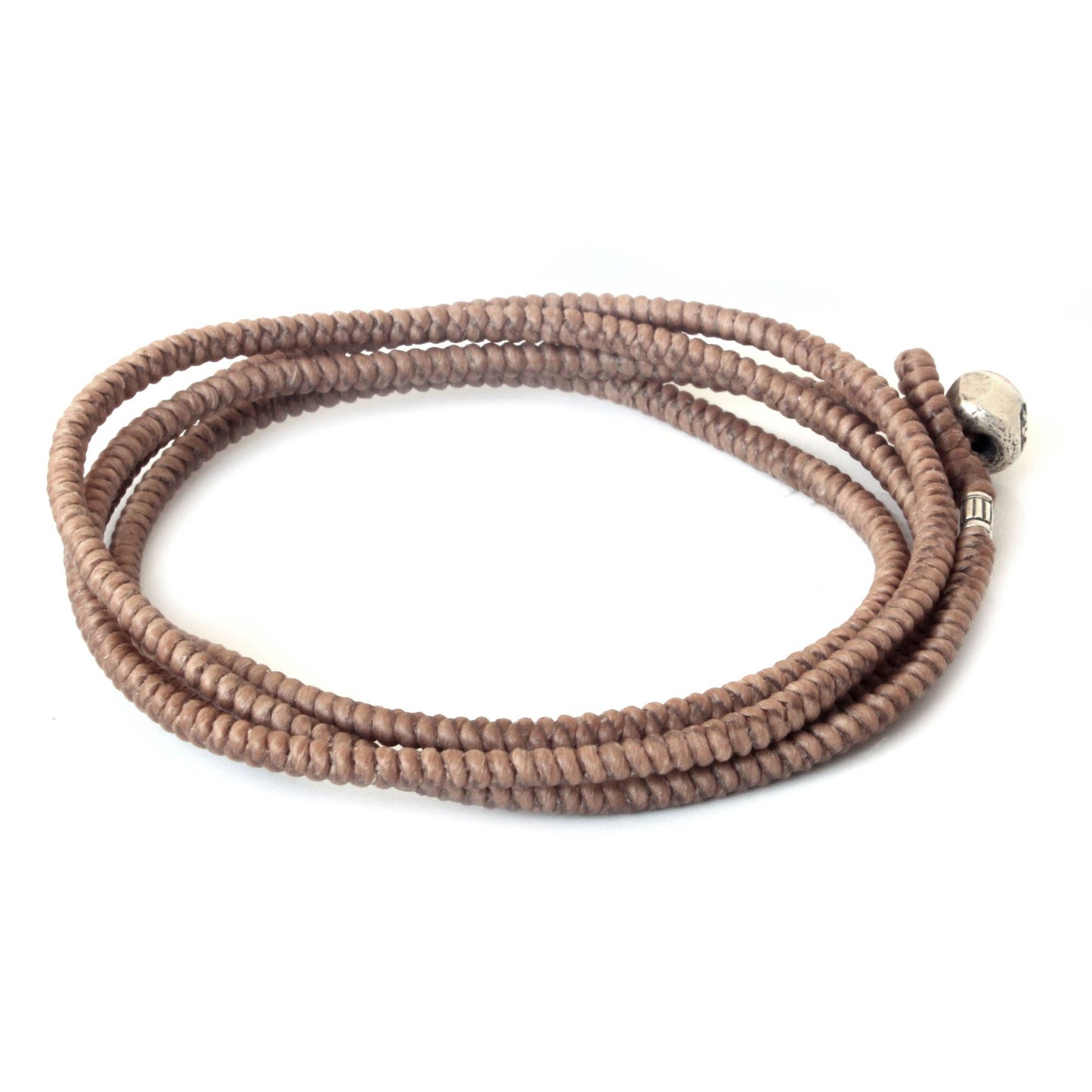 Brown Labyrinth Walk Fair Trade Hill Tribe Wrap Bracelet