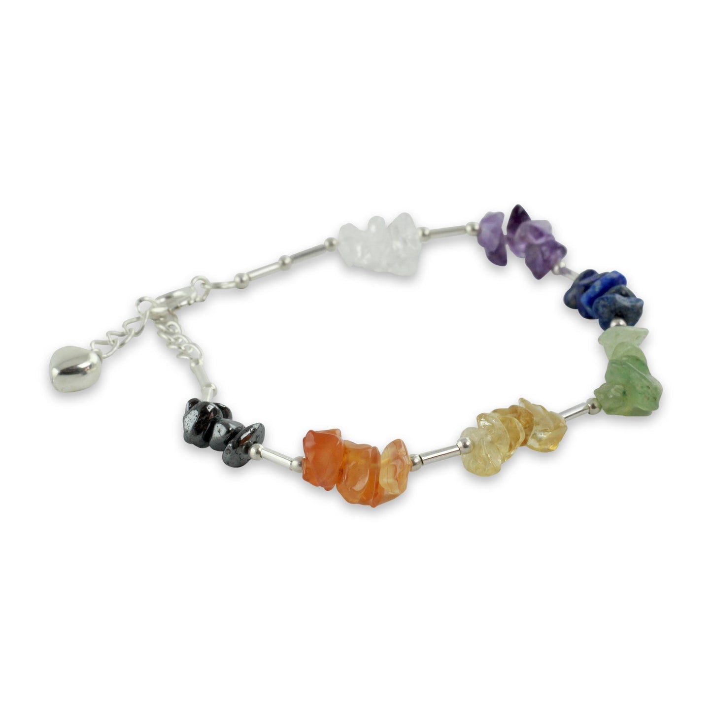 Peace Within Multi-gemstone & Sterling Bracelet