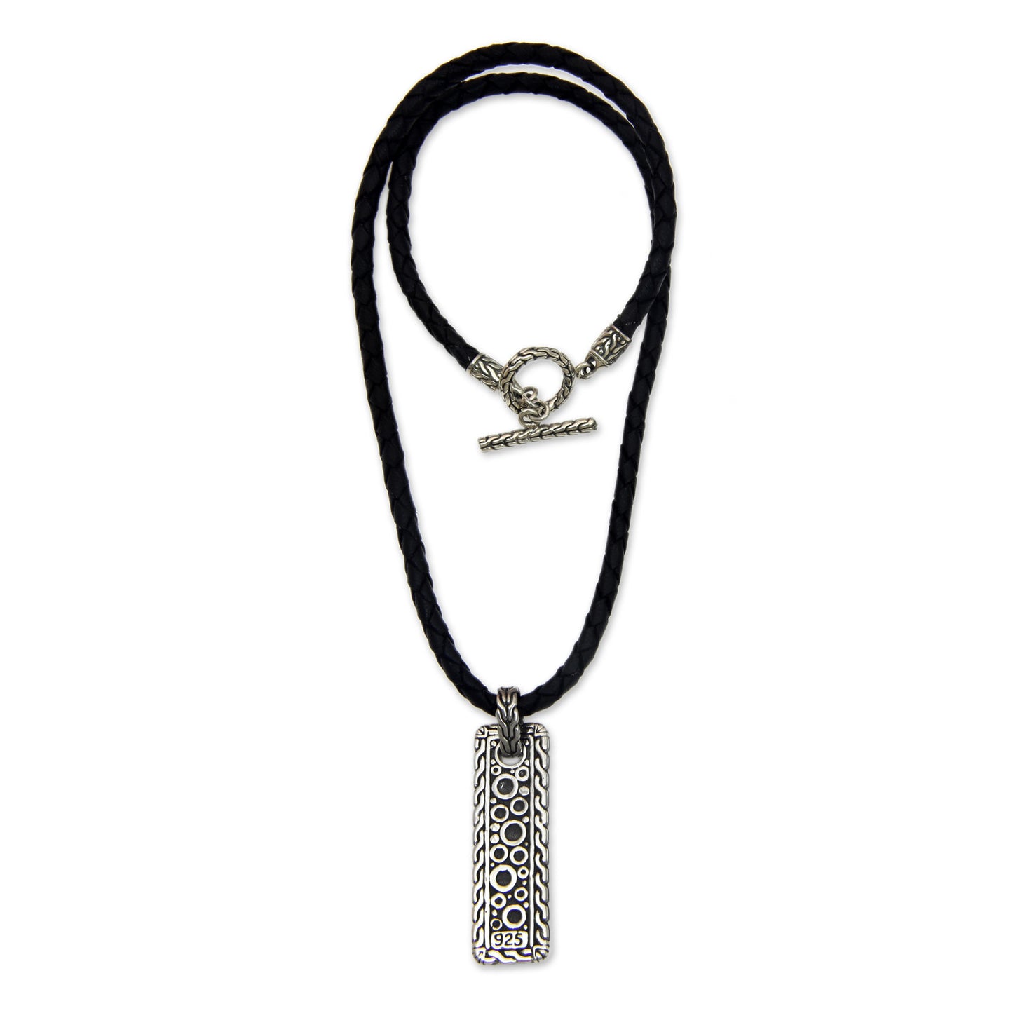 Bold Dragon Men's Silver Pendant Necklace