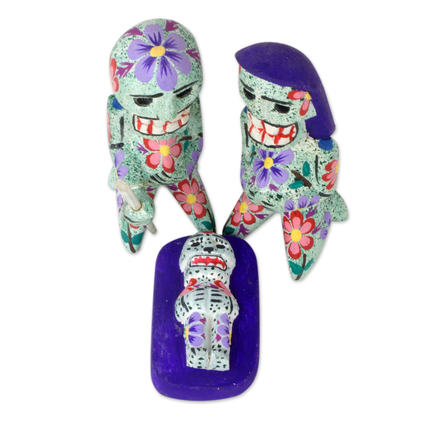 Calaveras 9-piece Wood Nativity Scene