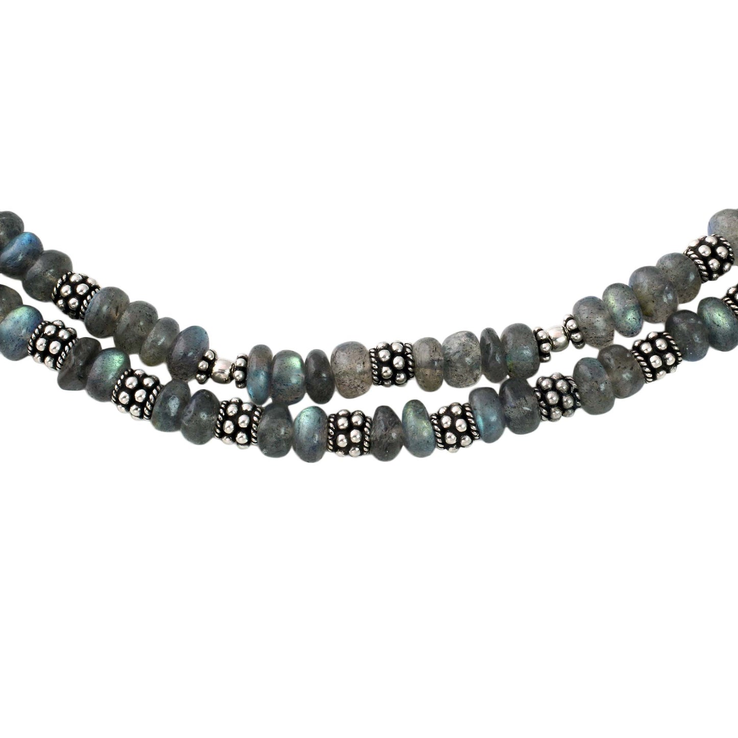Misty Dawn Labradorite Beaded Necklace