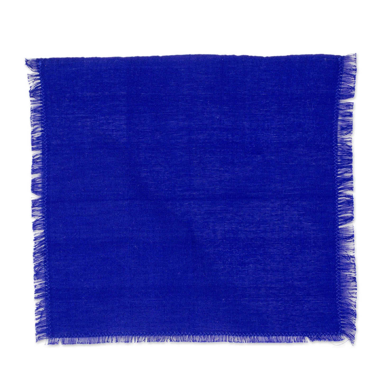 Colors of the Sea Set of 6 Cotton Placemats and Napkins in Blue from Guatemala