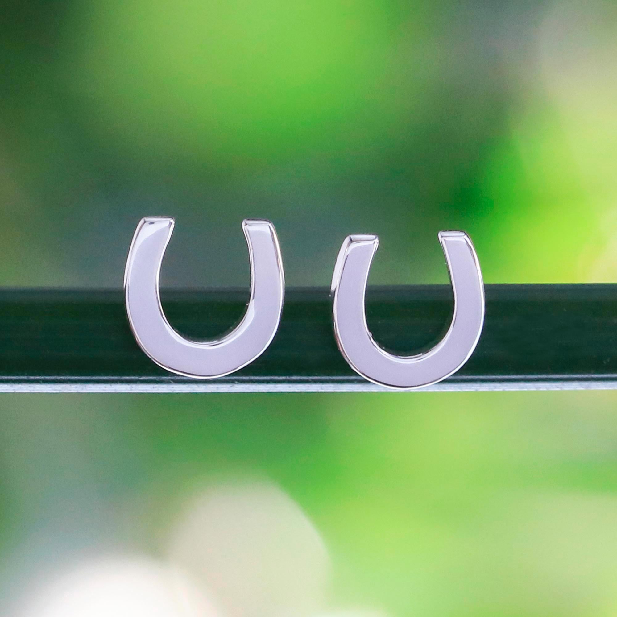 NOVICA Silver Horseshoes Handcrafted Sterling Silver Horseshoe Stud novica-silver-horseshoes-handcrafted-sterling-silver-horseshoe-stud