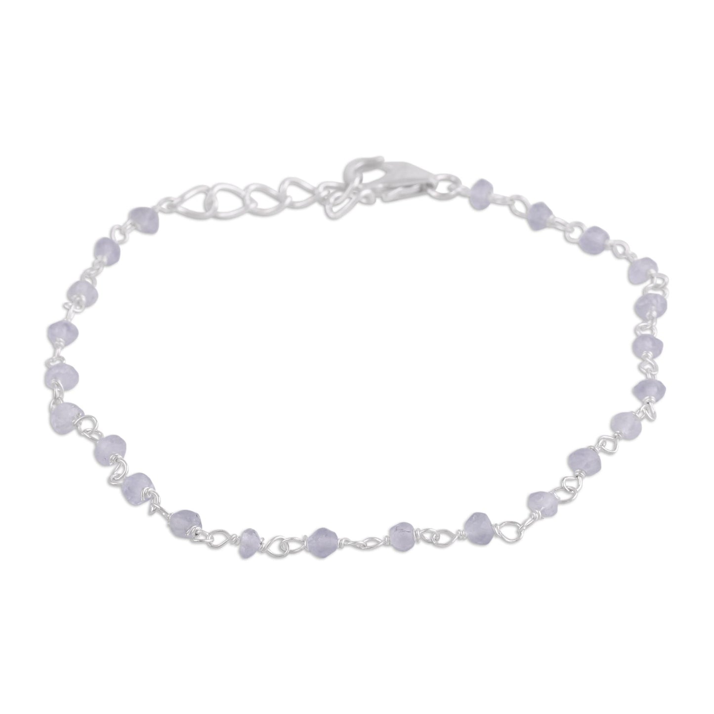 Beautiful Saga Handmade Adjustable Labradorite Link Bracelet from India