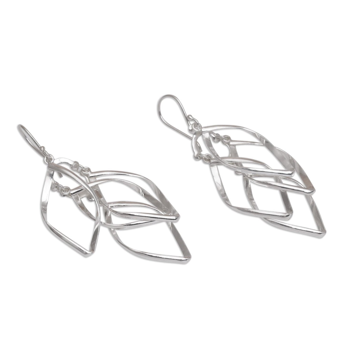Pesona Sterling Silver Dangle Earrings Handcrafted in Bali