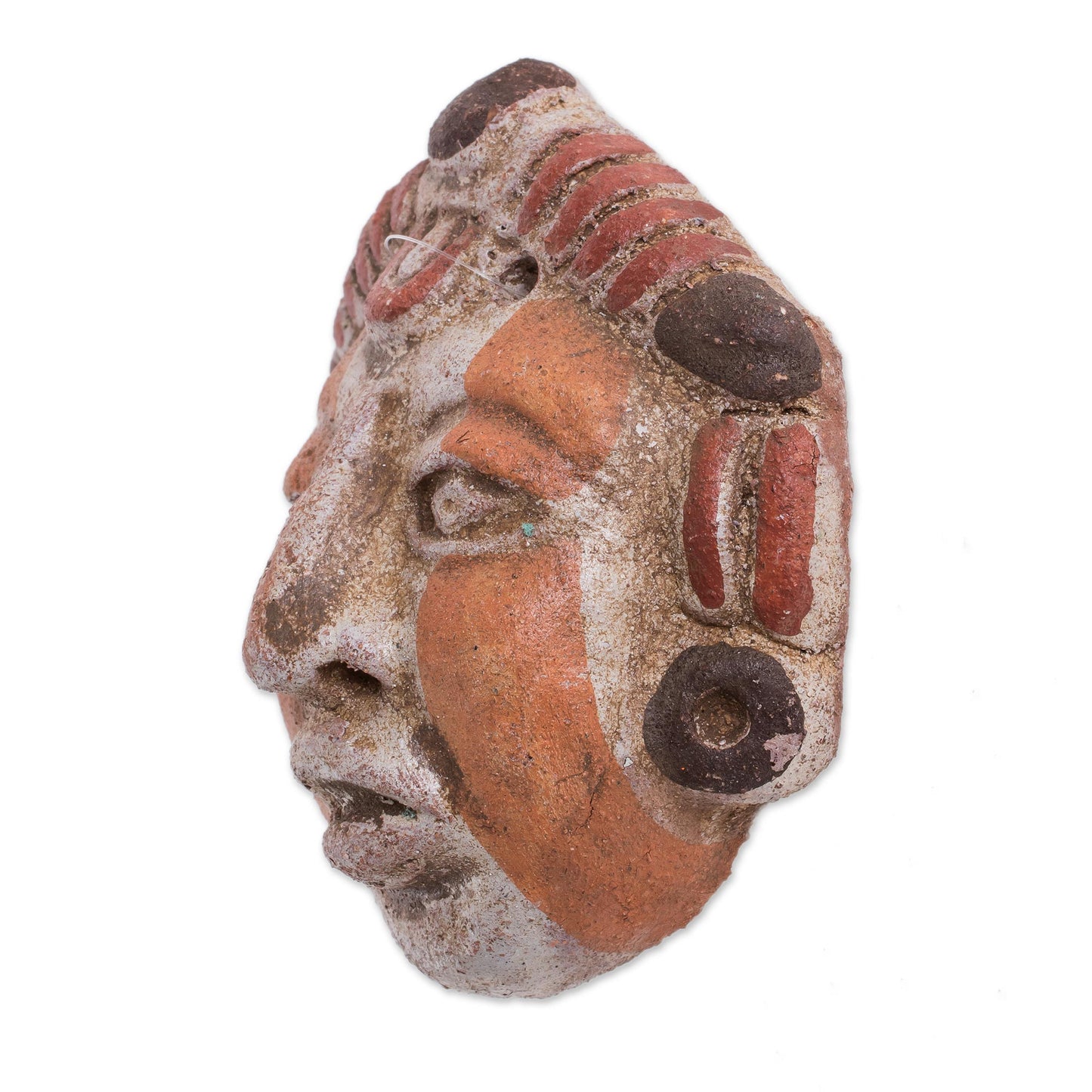 Mayan Queen Ceramic Wall Mask of a Mayan Queen from El Salvador