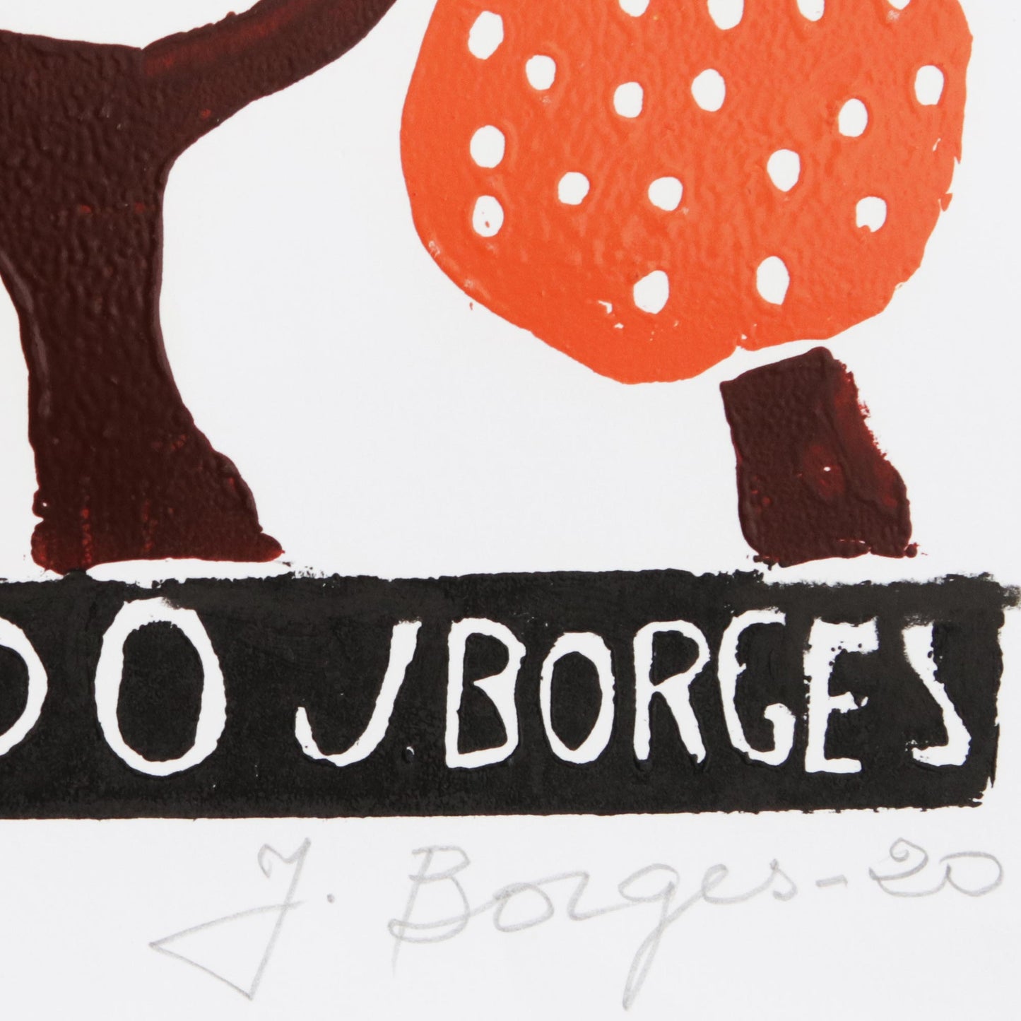 Starry Sky Colorful Starry Sky Woodcut Print by J. Borges in Brazil