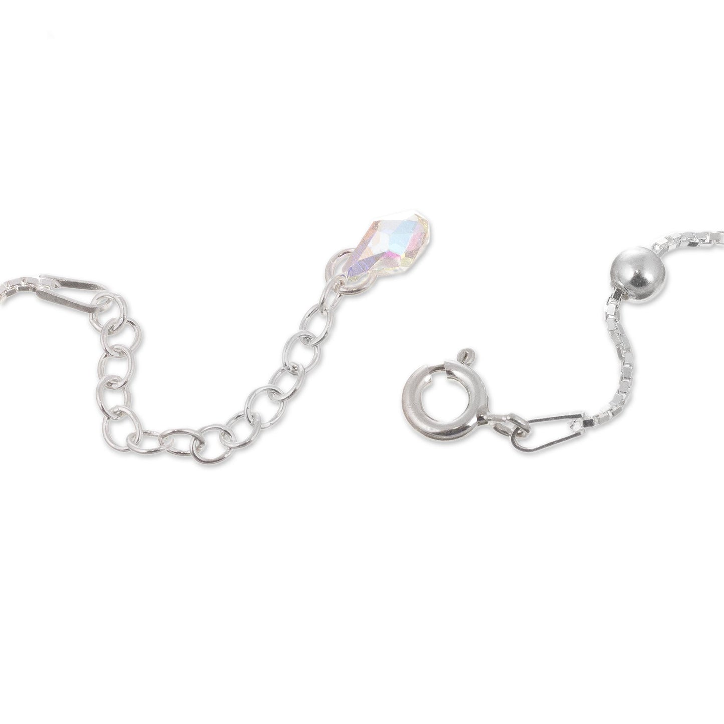 Station to Station Sterling Silver Station Anklet