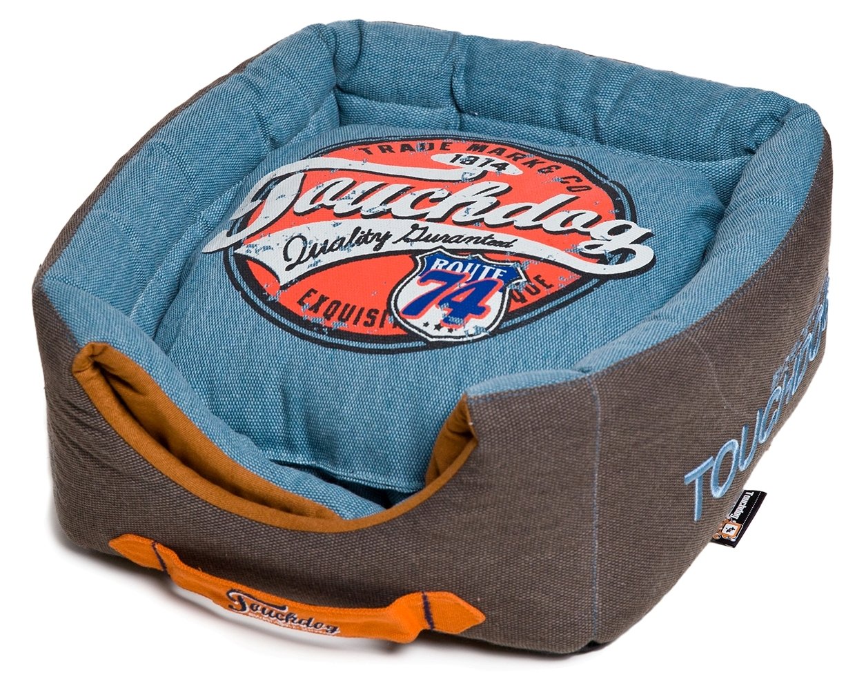 Touchdog® Vintage Printed Dog House Bed