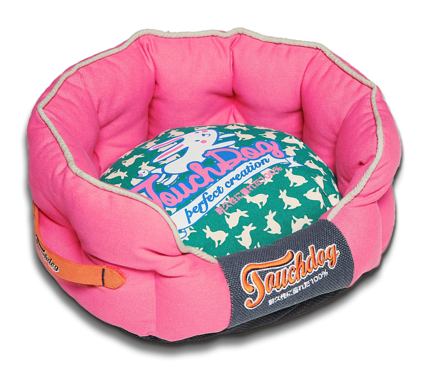 Touchdog® Rabbit-Spotted Premium Dog Bed