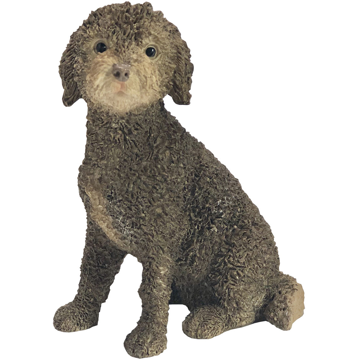 Brown Labradoodle Dog Sculpture
