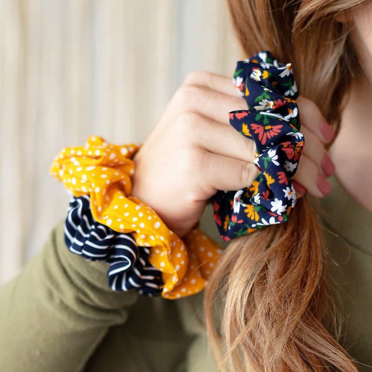 Floral Scrunchie Set