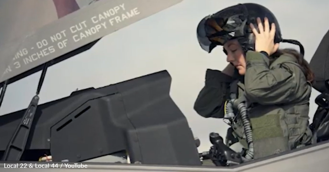 Kelsey Flannery Becomes First Female To Pilot An F-35 Fighter Jet For The Air National Guard