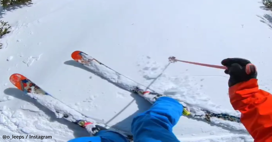 Skier Shares POV Footage Of His Run-In With An Avalanche