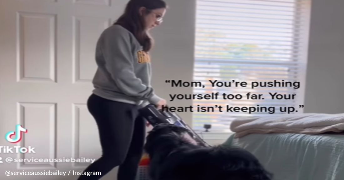 Faithful Australian Shepherd Warns Mom When She's About To Faint