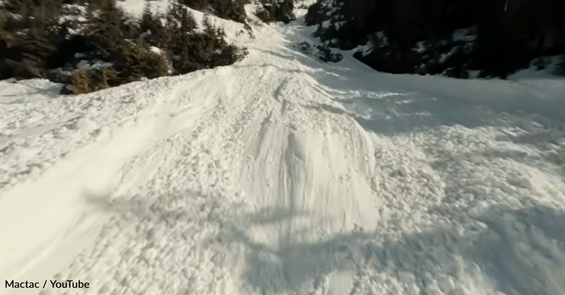 Drone Pilot Catches Massive Avalanche In British Columbia Mountains