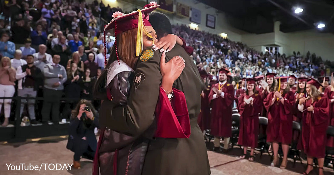 Soldier Sneaks Up Behind Sister During Her Graduation Ceremony In Touching Reunion