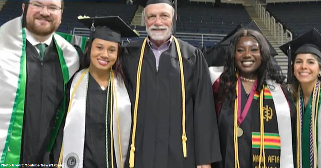 99-Year-Old Mother Watches 72-Year-Old Son Graduate College