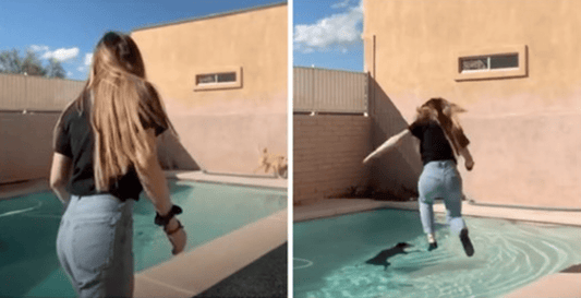 Teen Rushes To Save Her Drowning Dog While Filming A TikTok Dance