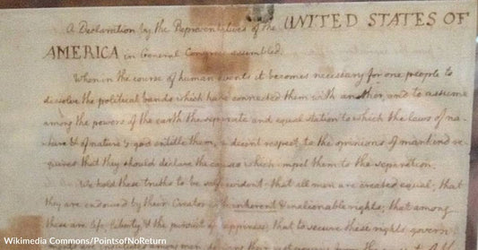Original Copy of Declaration of Independence Found Hiding Behind A Painting