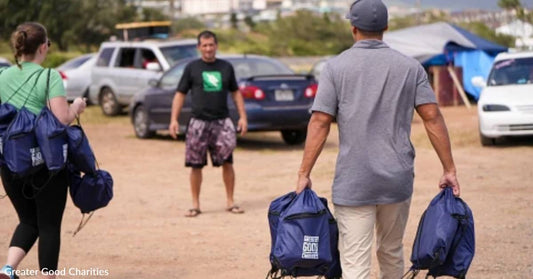 Good Pack Backpacks Help Homeless People and Wildfire Victims in Maui