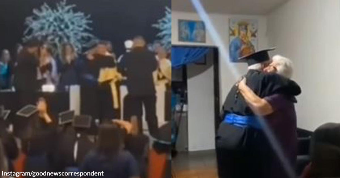 Watch a 78-Year-Old Man Make His Mother Proud by Bringing His Diploma to Her After the Graduation Ceremony