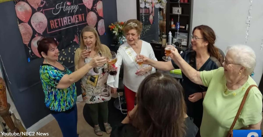 A Hairstylist for 70 Years Snipped Her Last Strand of Hair as She Retires at Age 92